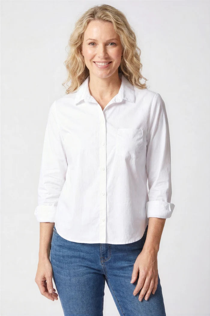 Perfect Travel Shaped Hem Shirt