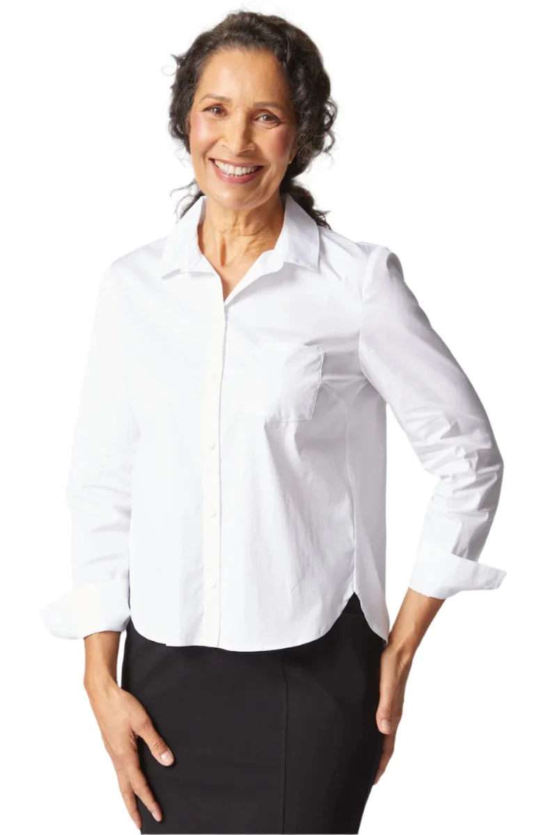 Perfect Travel Shaped Hem Shirt