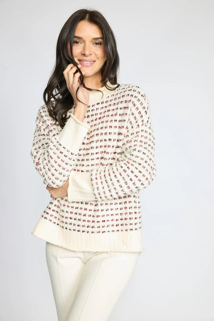 Velura Knit Funnel Neck Sweater