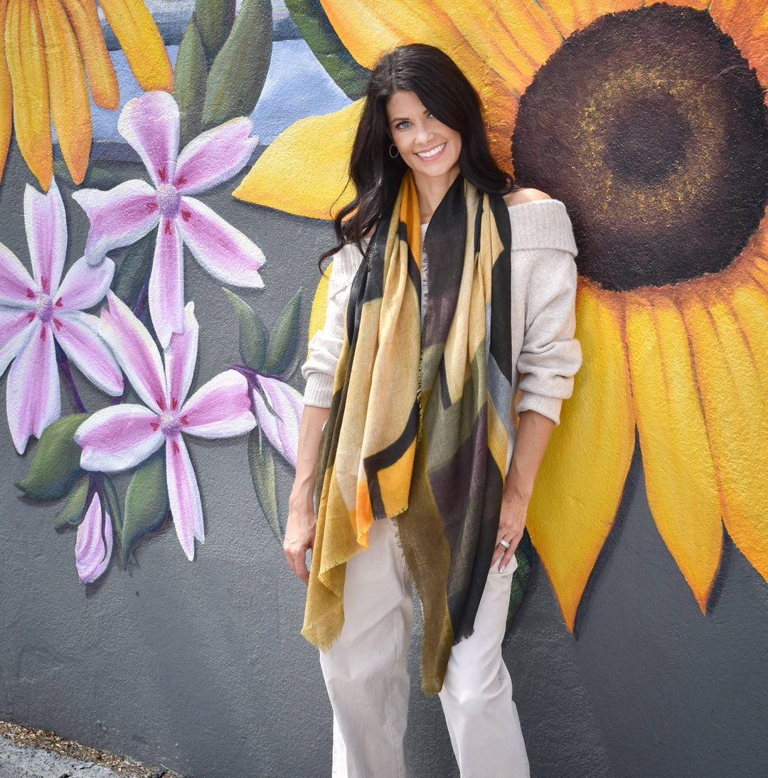 Porter Abstract Geo Scarf