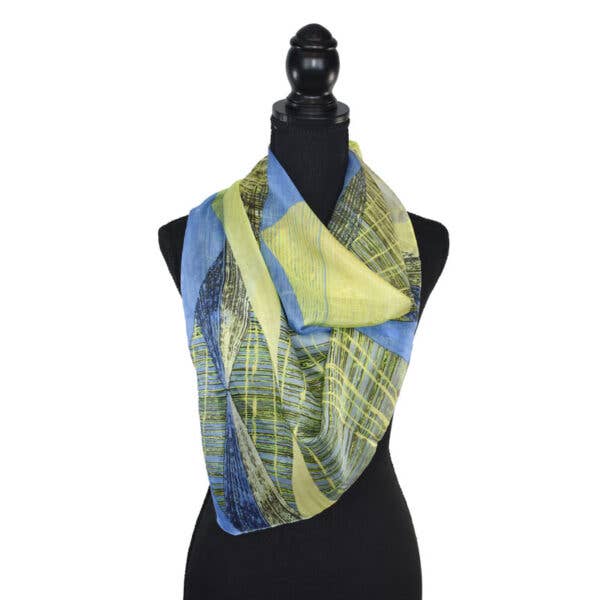 Beacon Geometric Silk Scarf
