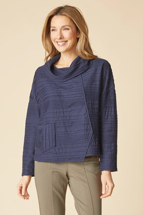 Ripple Effect Cowl Pullover