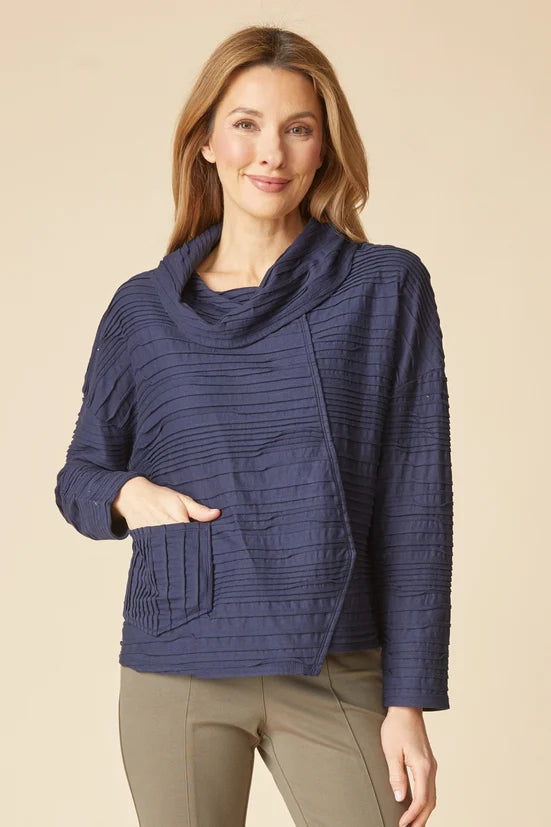 Ripple Effect Cowl Pullover