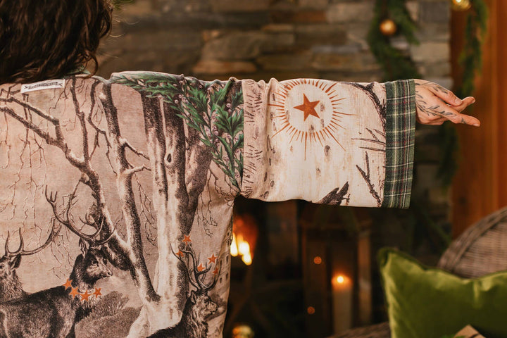 Winter Wish Christmas Matinée Duster Kimono