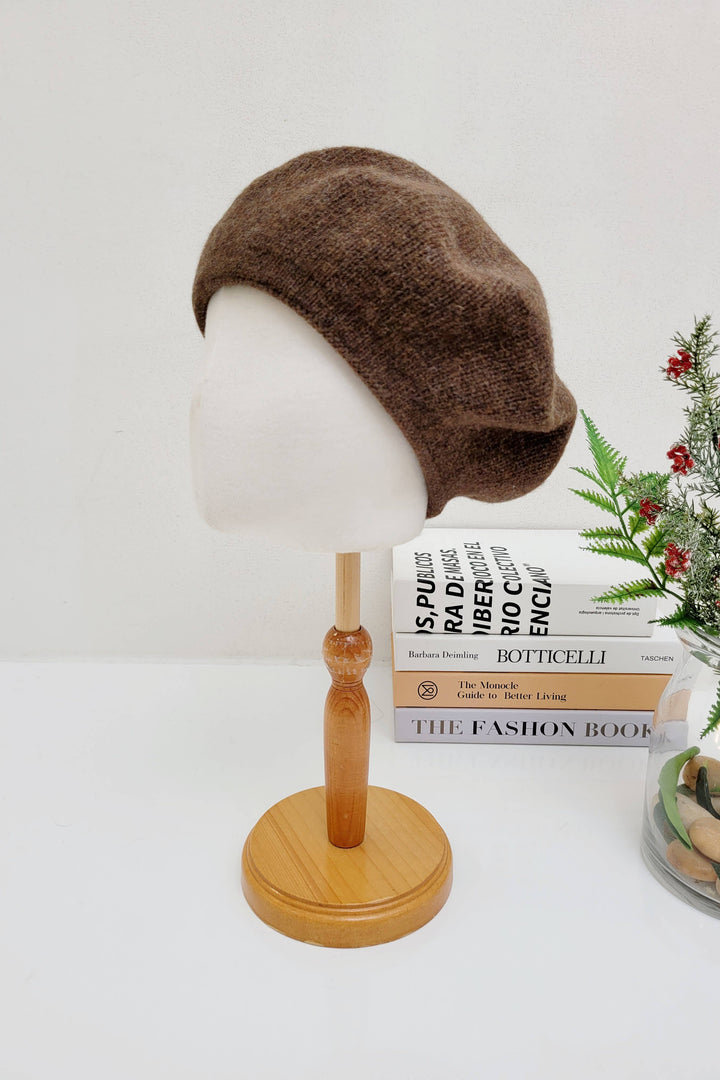 100%  Solid Wool French Beret
