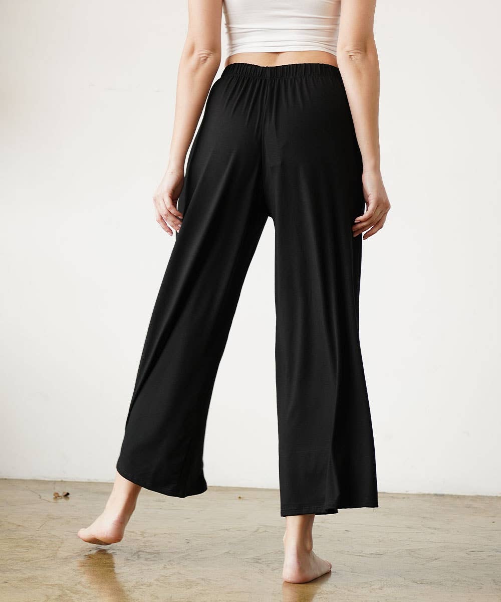 Bamboo Ankle Length Wide Pants