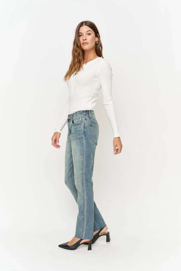 Crosby Mid Rise Relaxed Taper Jean, 4 Year Vintage