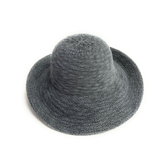 Cotton Blend Large Turn Up Brim Hat with SPF50+ 2026