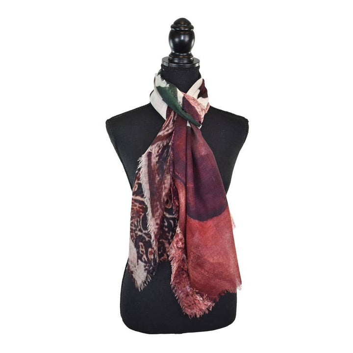 Kenya Tribal-Inspired Narrow Wool Scarf