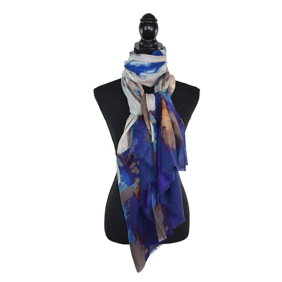 Malinda Abstract Art Scarf Shawl