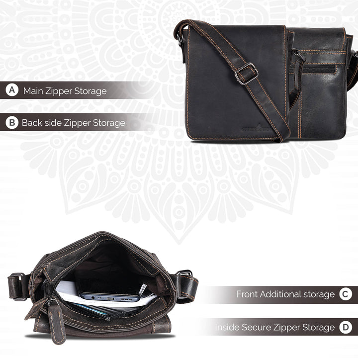 Leather Shoulder Bag Luna