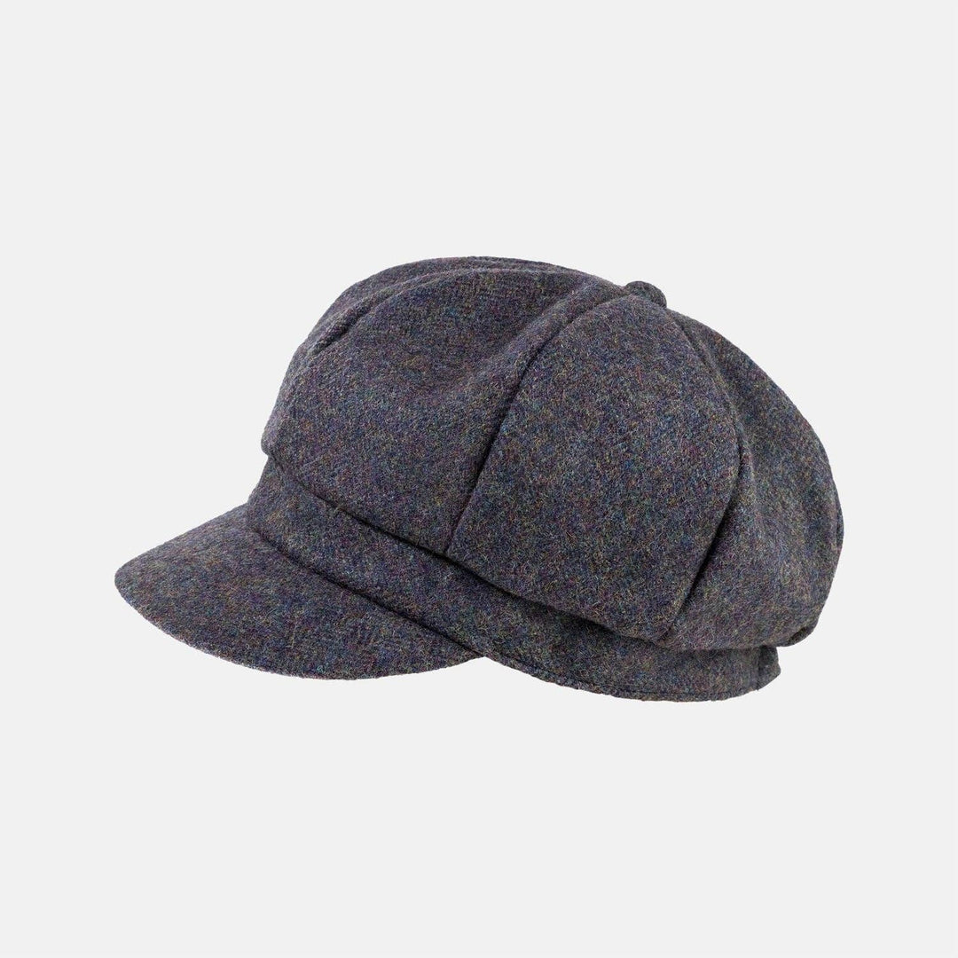 Tweed Wool Baker Boy Cap