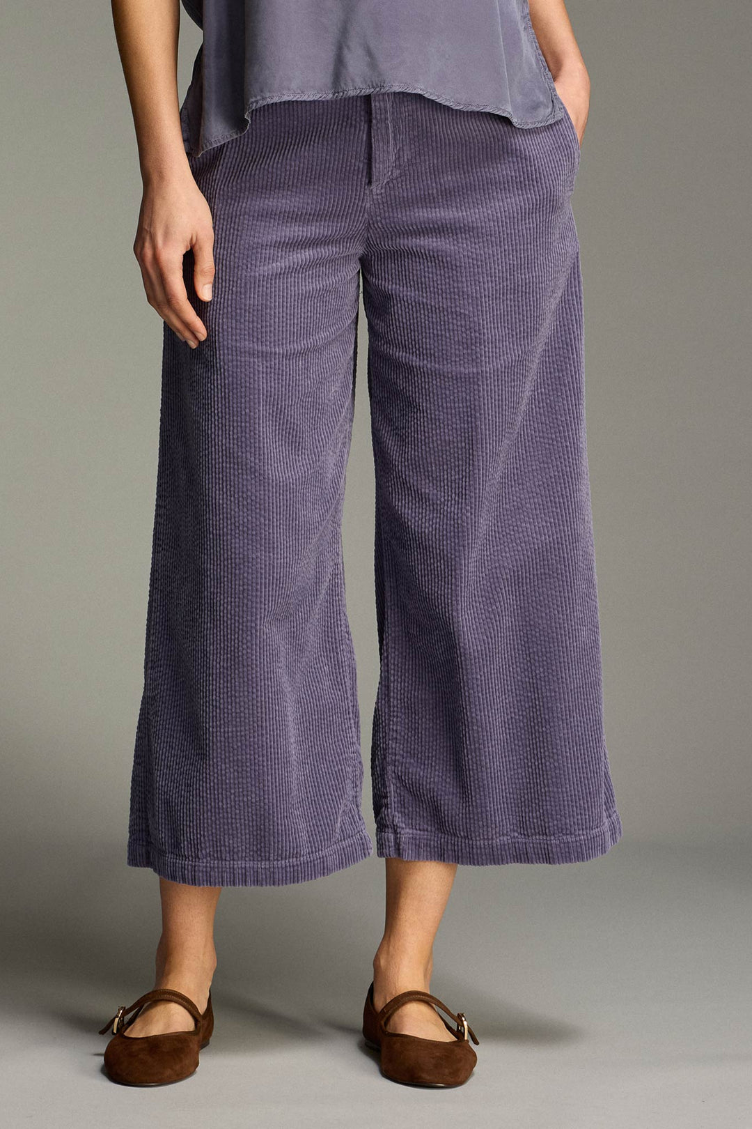 Crop Wide Leg Zip Pant