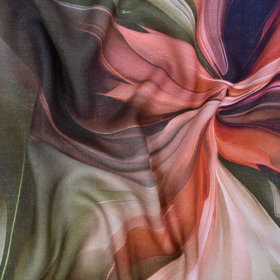 Treviso Colorful Abstract Swirl Scarf