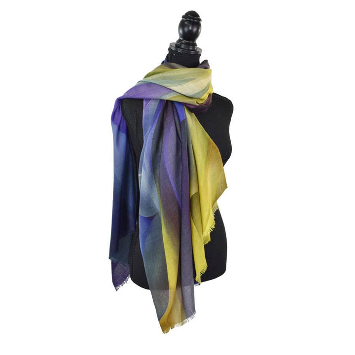 Treviso Colorful Abstract Swirl Scarf
