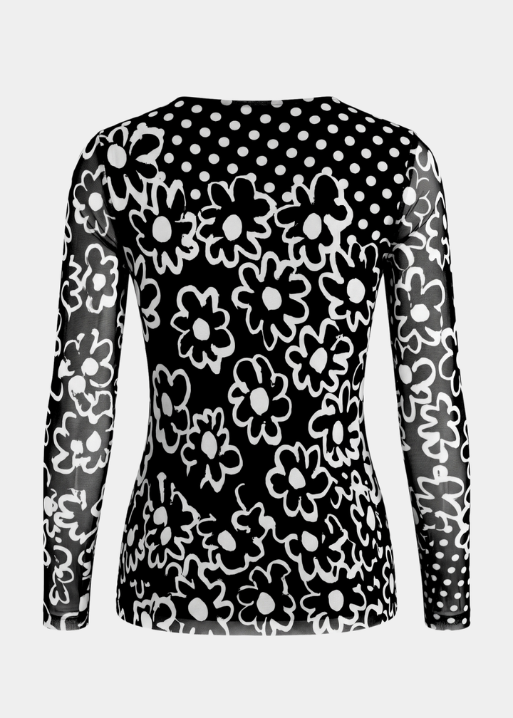 Twiggy - Florence Double Sheer Top