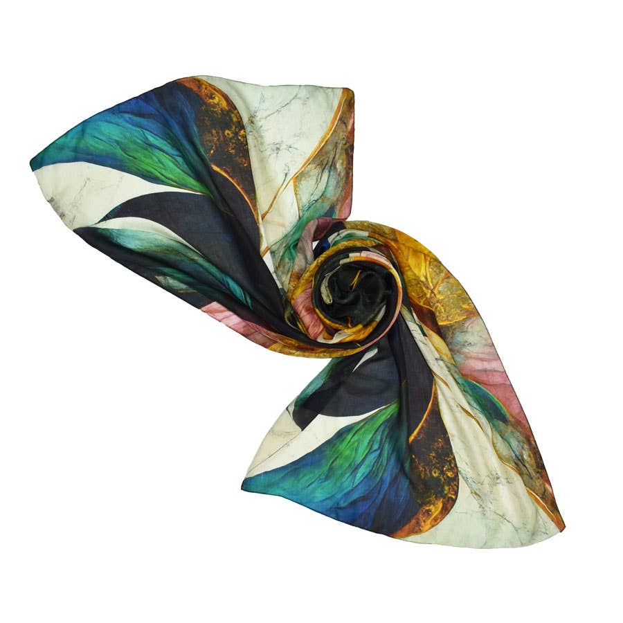 Legacy Abstract Silk Scarf