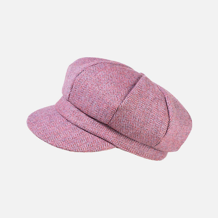 Tweed Wool Baker Boy Cap