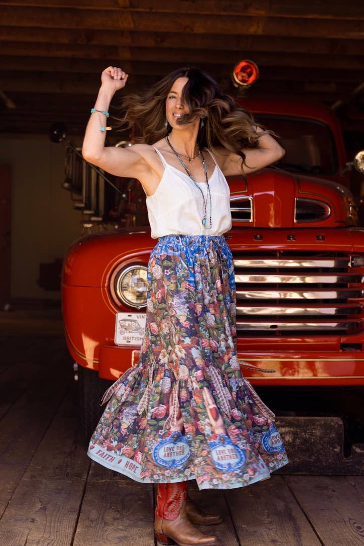 Love Language Atelier Skirt w/ Floral Print