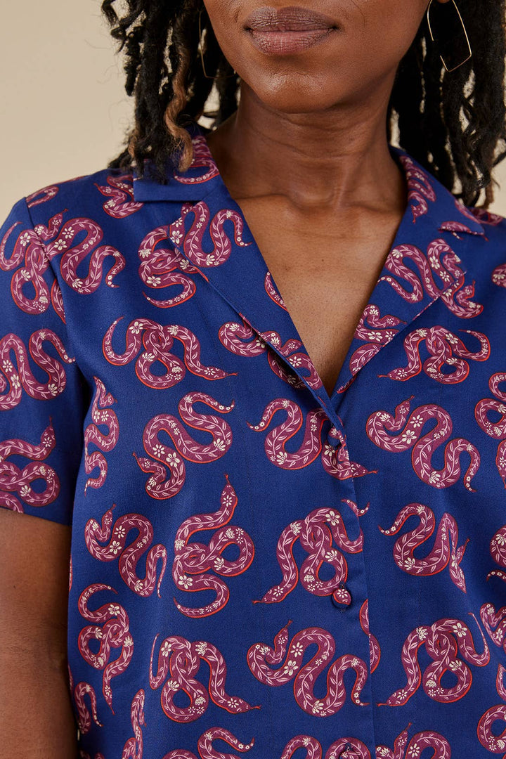 Camp Shirt Rosy Snakes