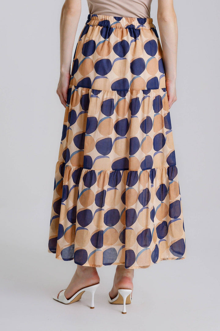 Malia Circle Tiered Cotton Voile Skirt