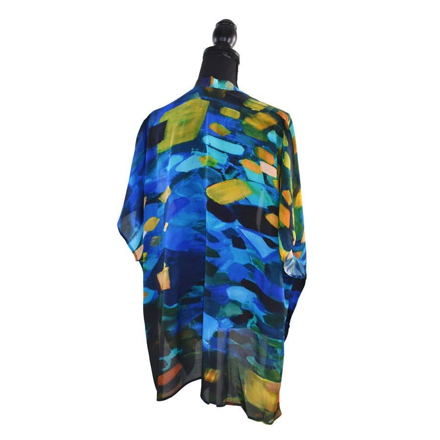 Oregon Painterly Brushstroke Kimono