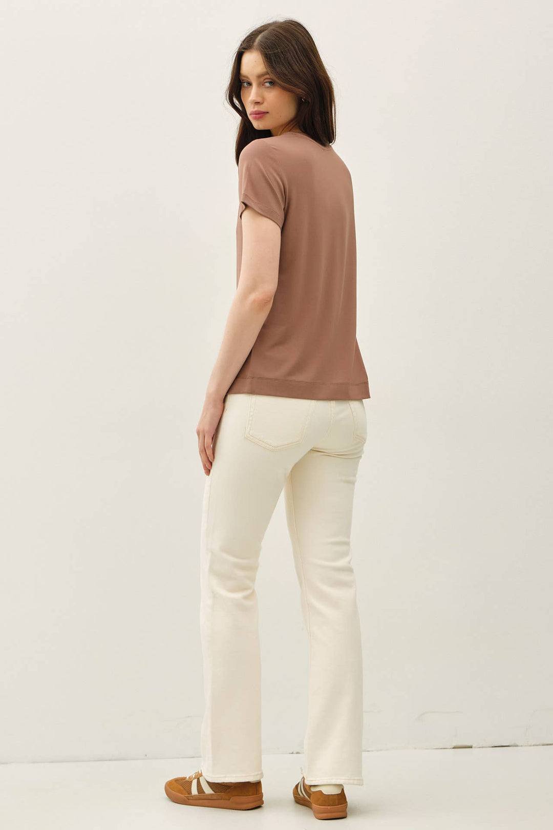 Bamboo/Modal Basic Round Neck T-Shirt