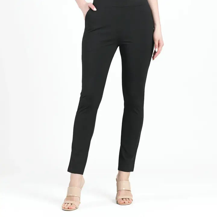 Rayon-Ponte Knit - Straight Leg Pocket Pant