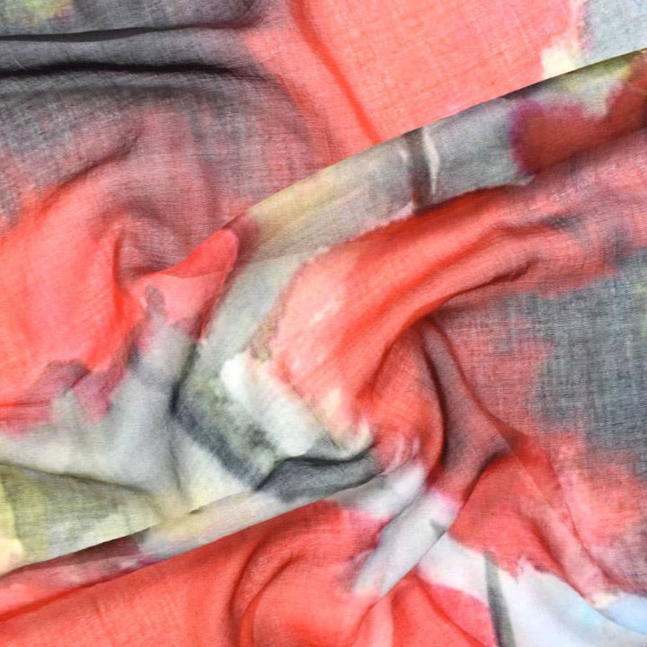 Havelock Watercolor Poppy Scarf