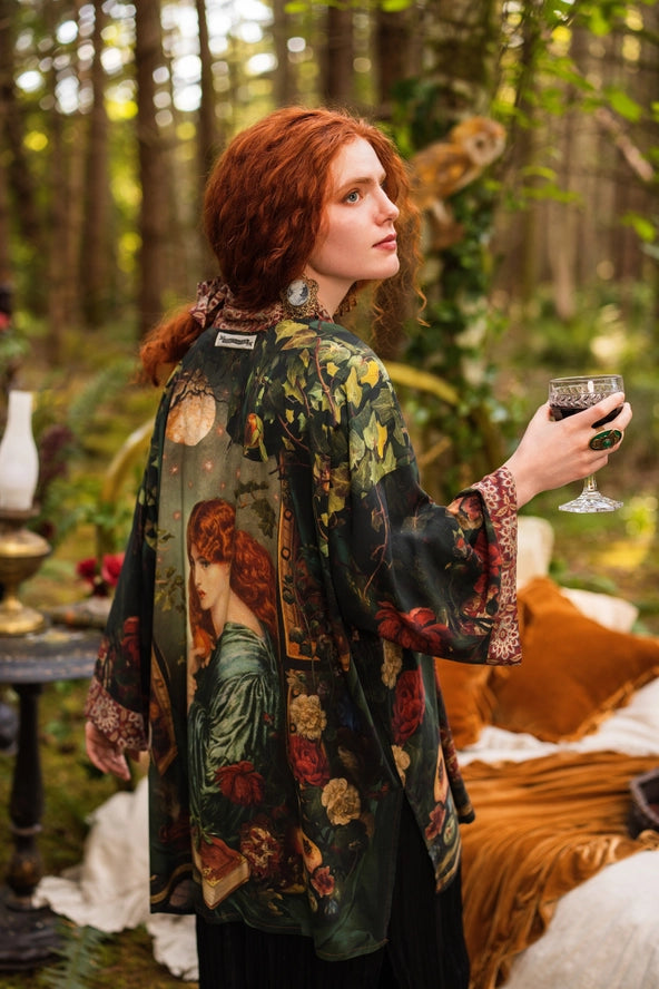 Solstice Matineé (mid-length) duster ft Persephone & Moon