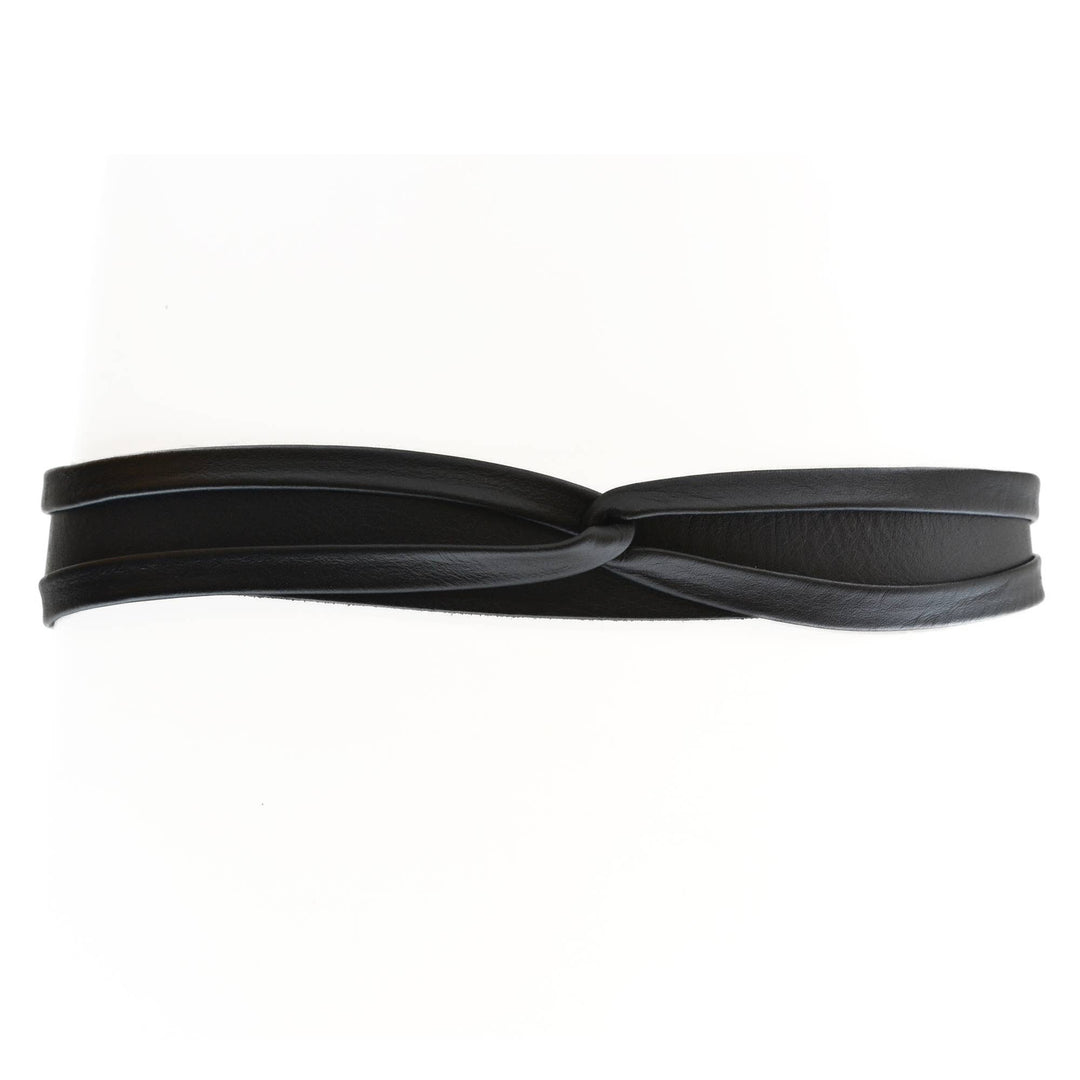 Skinny Wrap Belt - Black