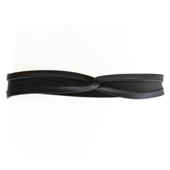 Skinny Wrap Belt - Black