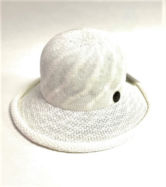 Cotton Blend Rolled Brim Hat
