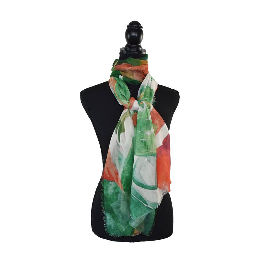 Nuala Painterly Narrow Scarf