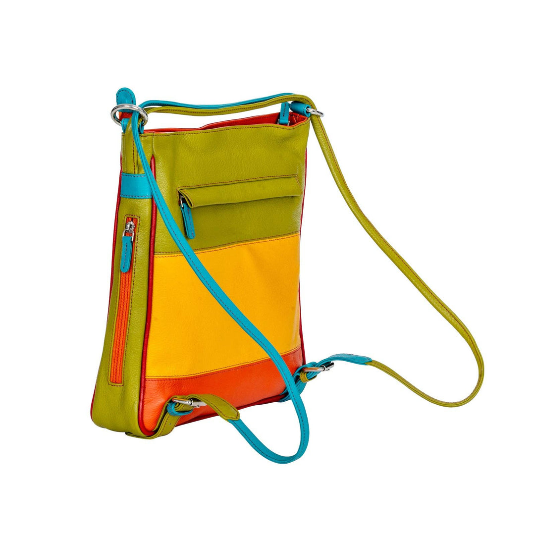 Leather Multi-Color Women's Backpack Mae