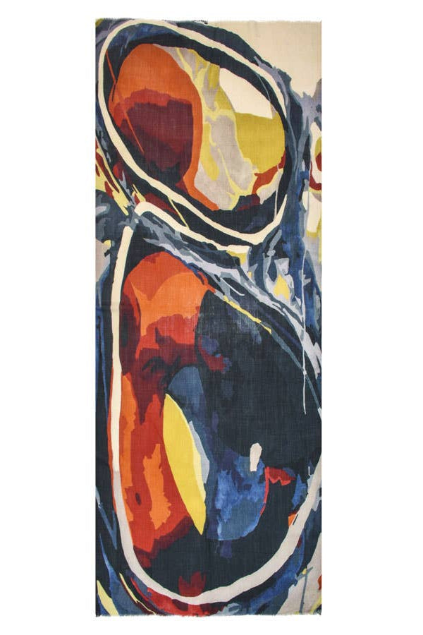 Zaganas Abstract Shapes Scarf