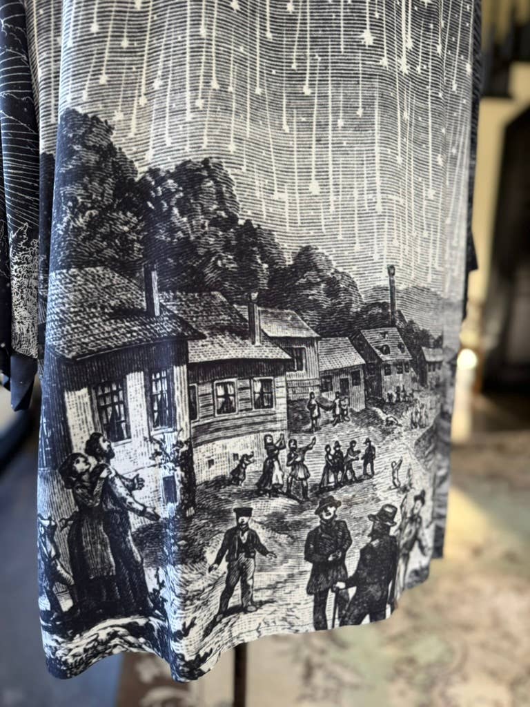 The Stargazer Matineé Duster (mid-length) w/ Celestial Print
