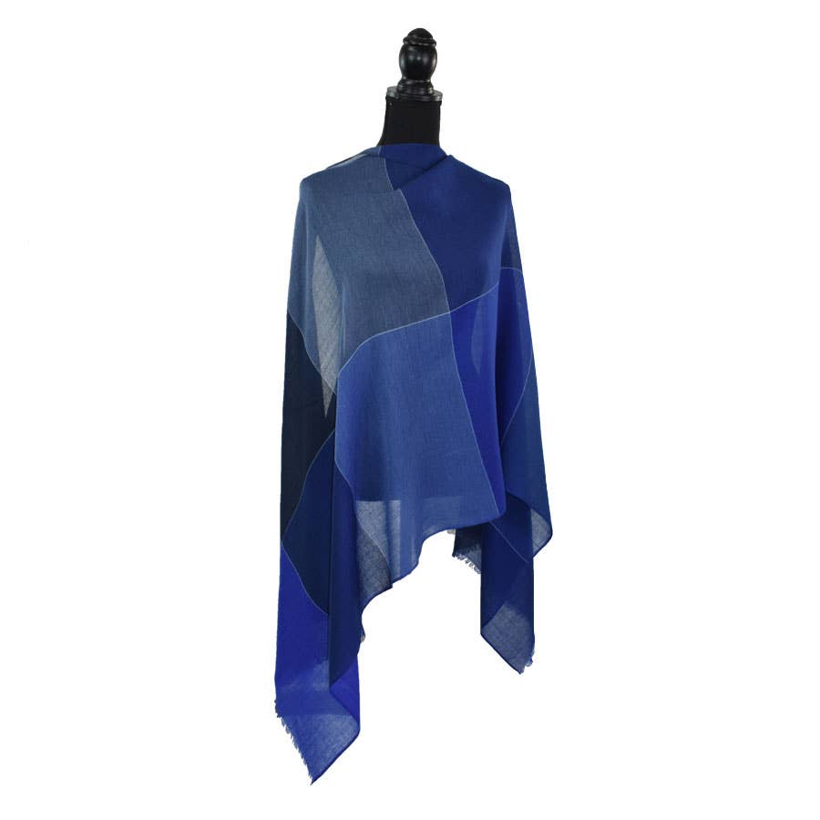 Racene Color Block Wool Scarf