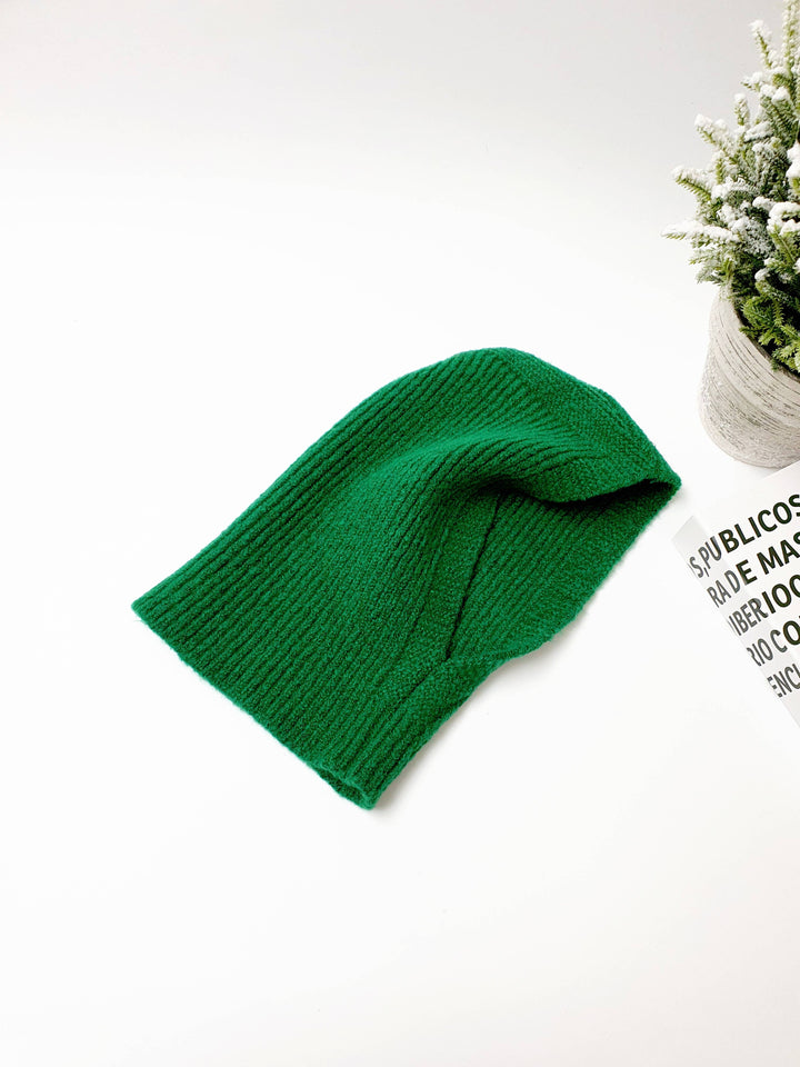 Sweater Knit Alpaca Hooded Winter Balaclava Hat