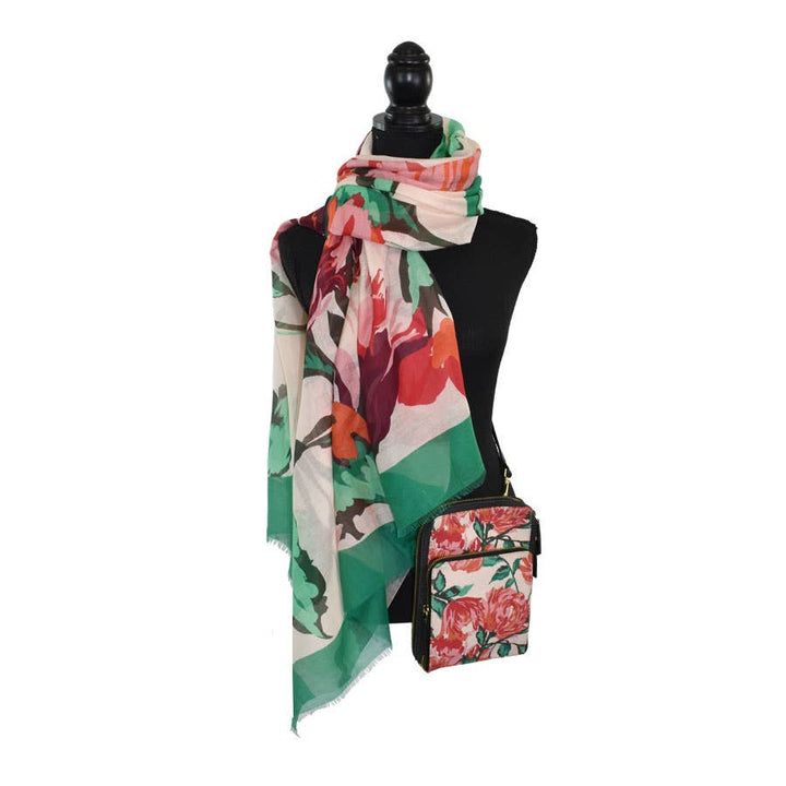 Hope Large Floral Pareo Cotton Scarf