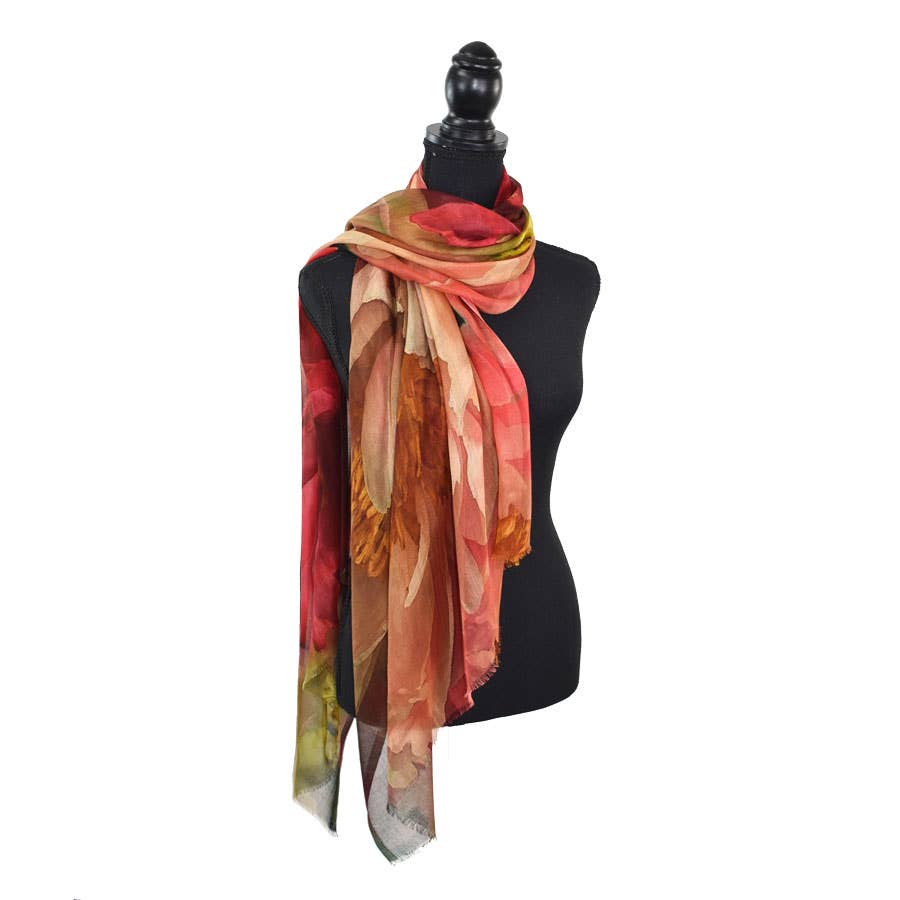 Benecio Autumnal Floral Scarf