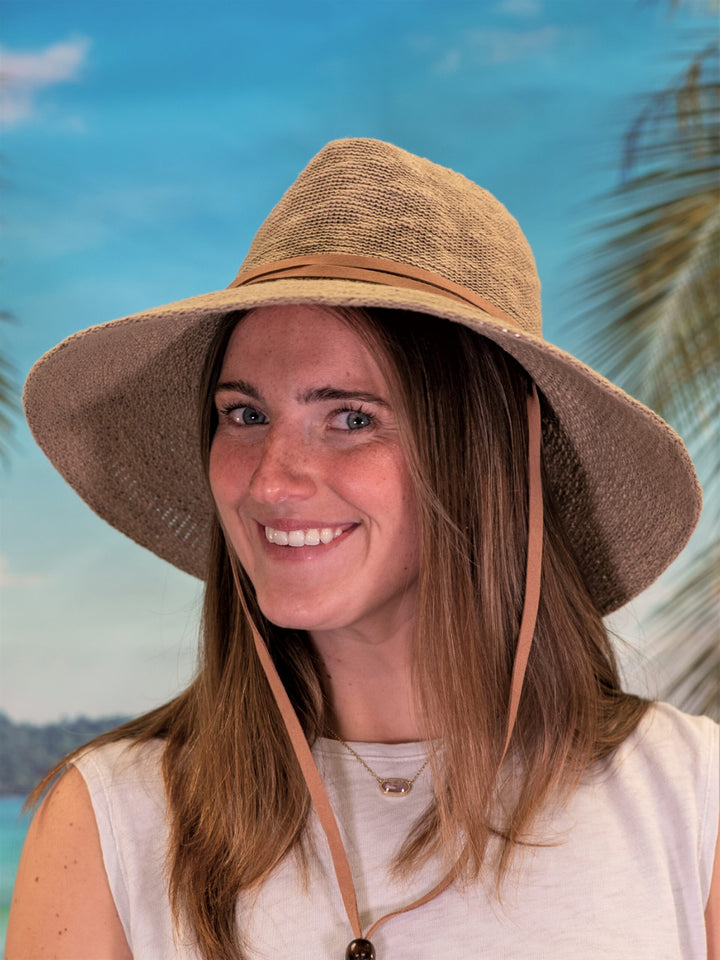 Fedora Brim with Chin Tie