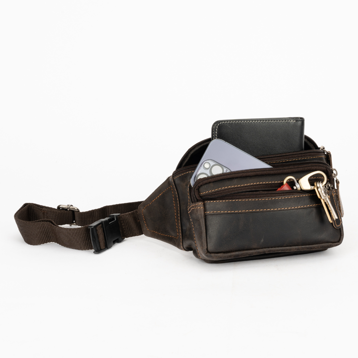 Echuca Unisex Leather Belt Bag