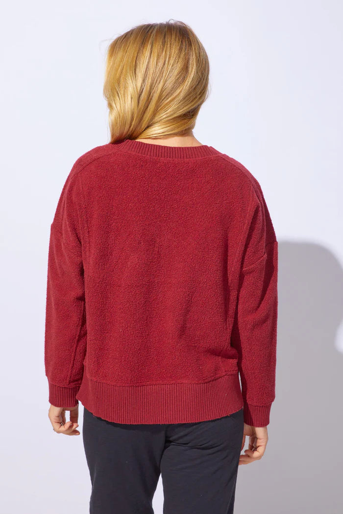 Heather Fleece Unwind Pullover