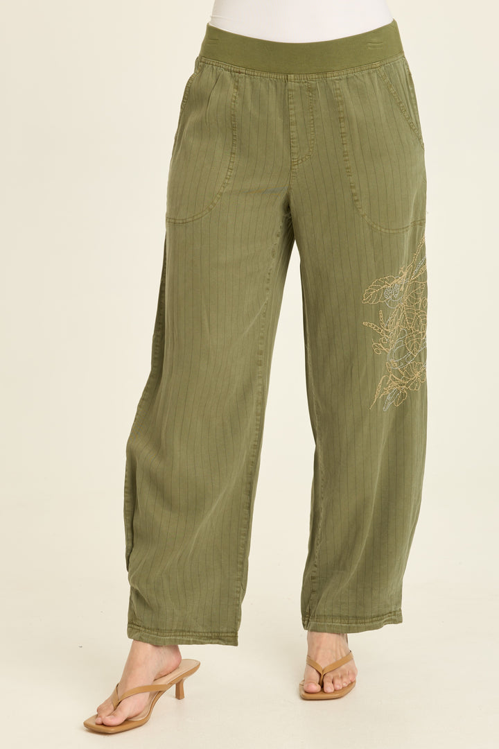 Embroidered Carell Crop