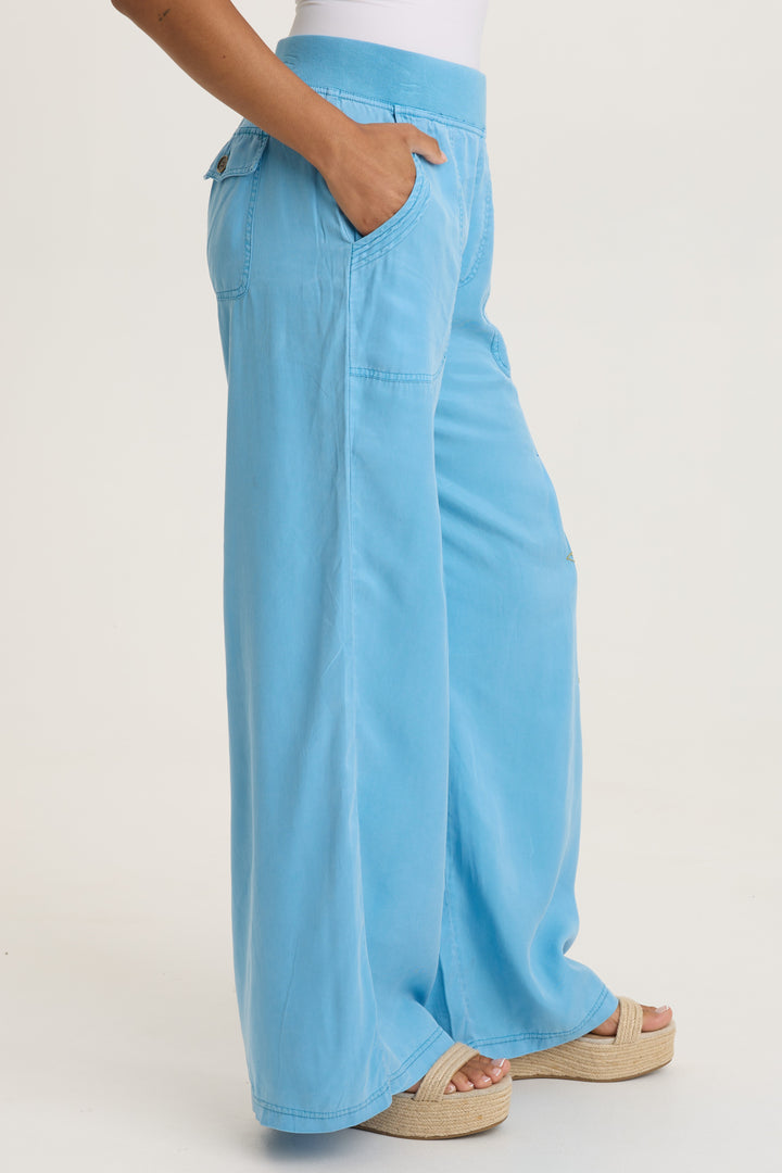 Embroidered Dacia Wide Leg