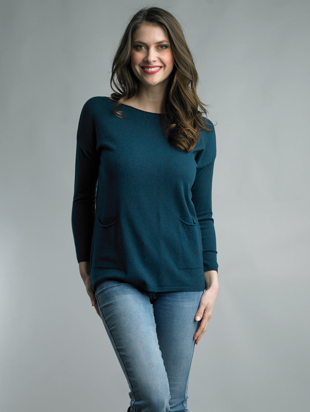 Pocket Crew Knit Pullover