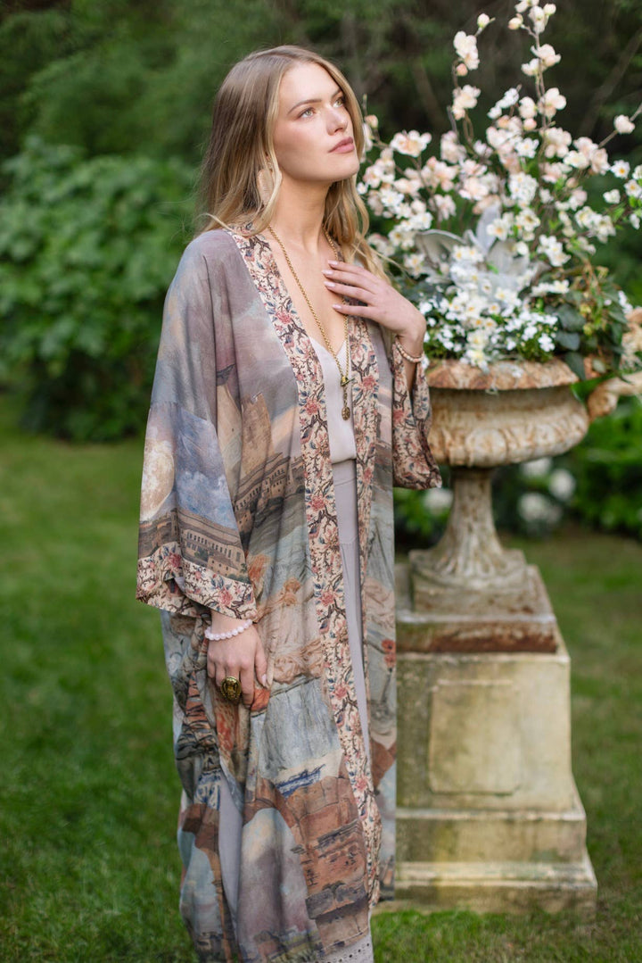 Imaginarium Opera Duster Kimono Robe with Moon long length