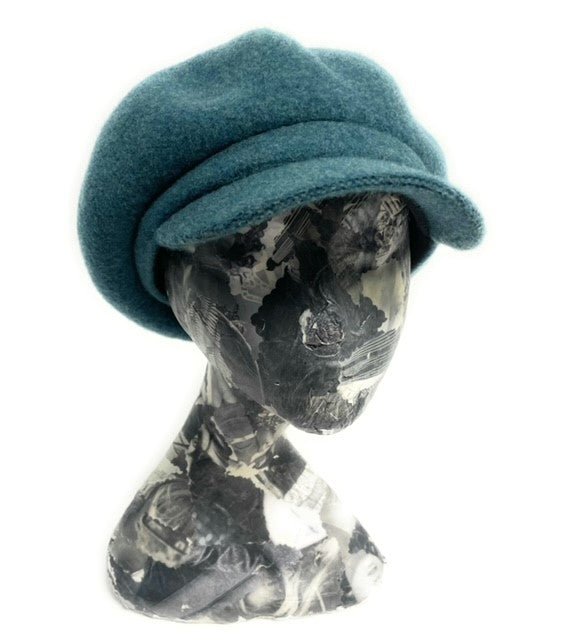 Boiled Wool Newsboy Cap