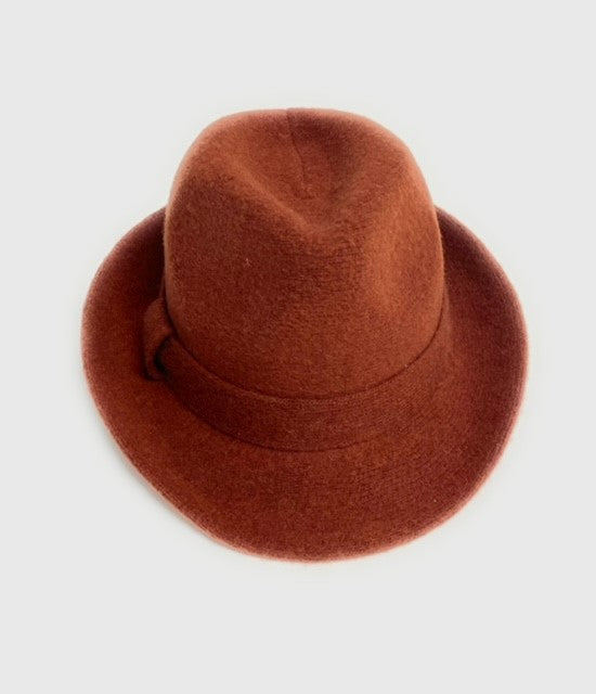Wool Blend Small Brim Fedora Hat